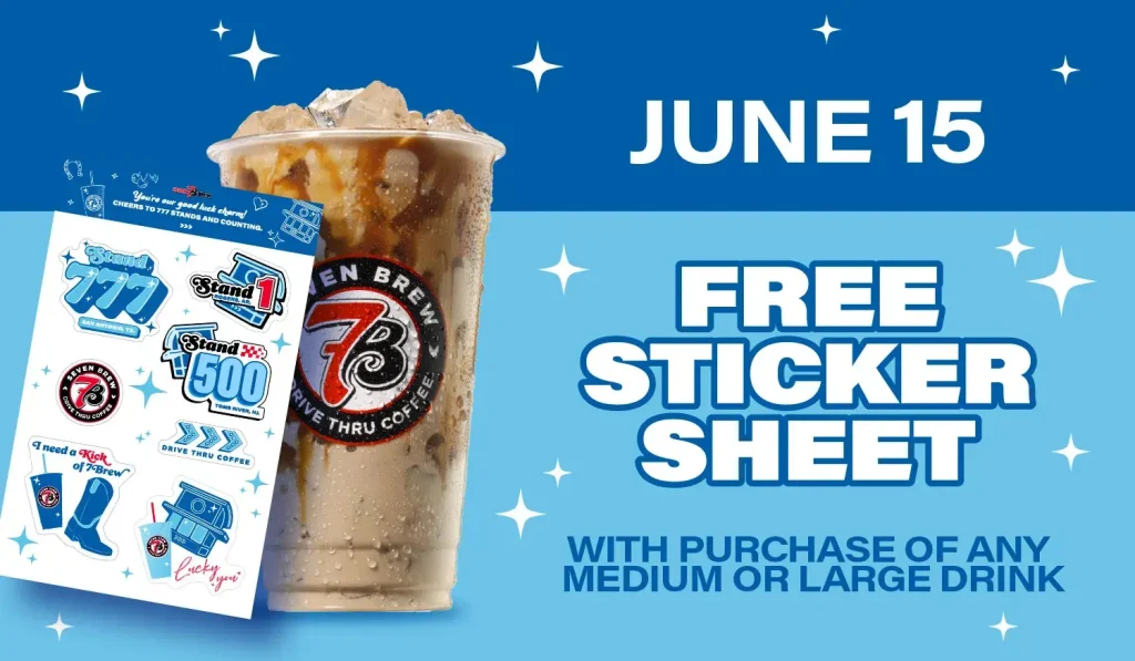 7 Brew 777 Celebration 1 7 Brew 777 Celebration: How to Get a FREE Sticker Sheet on June 15