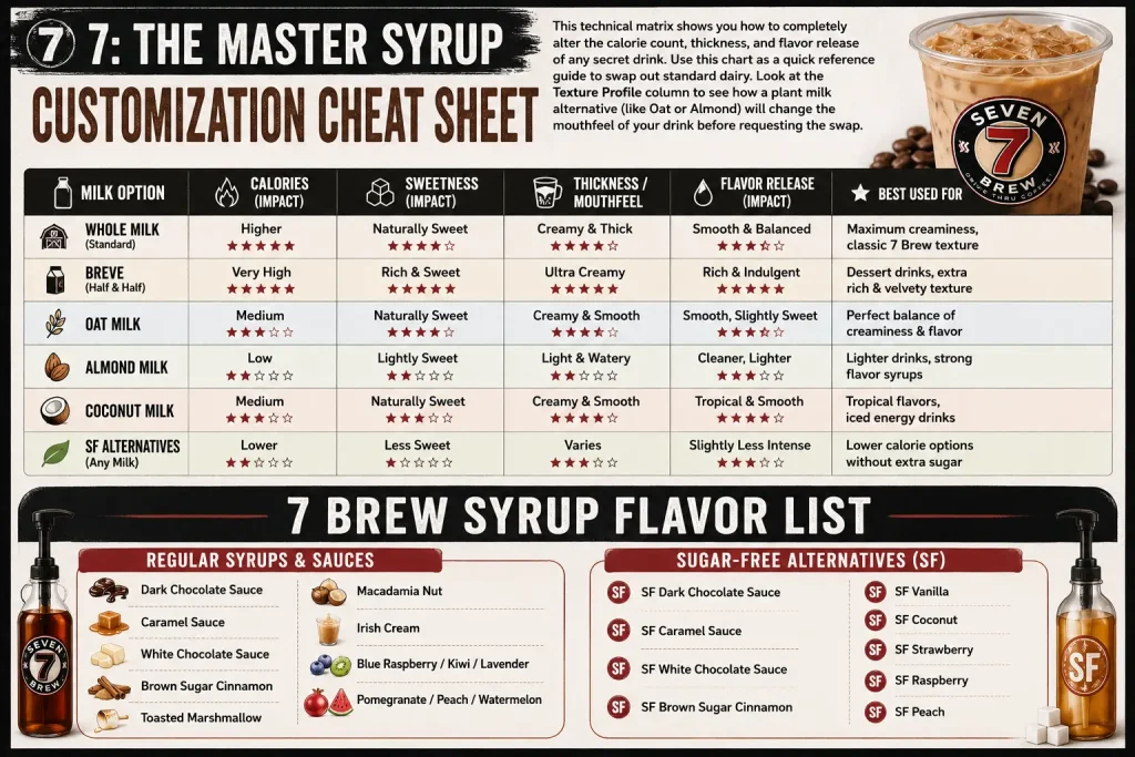 Secret Hub 8 The Master Syrup Customization Cheat Sheet