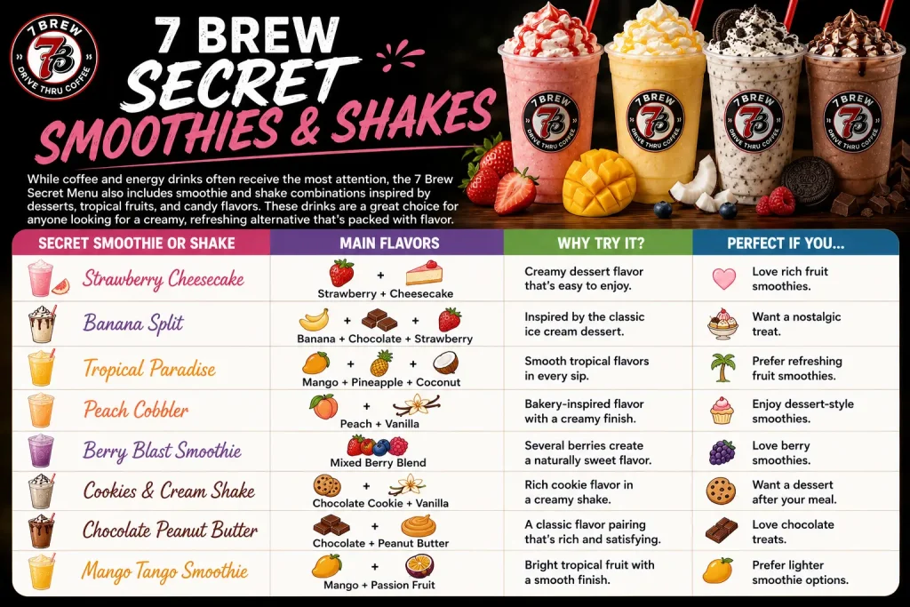 Secret Hub 7 Secret Smoothies & Shakes