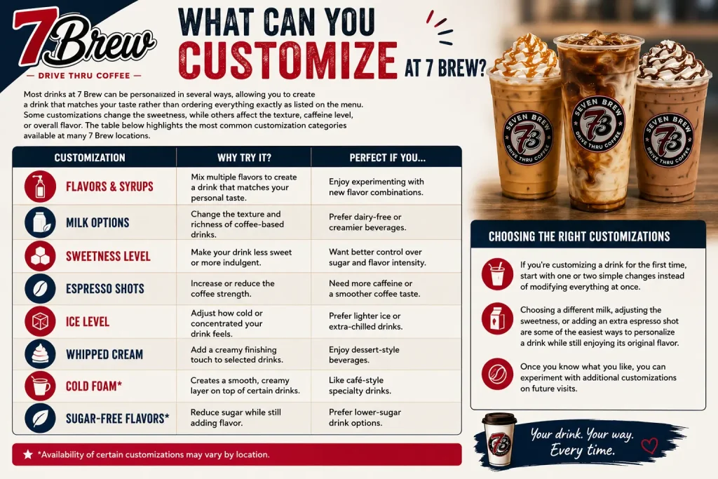 Customization Guide 2 What Can You Customize at 7 Brew?