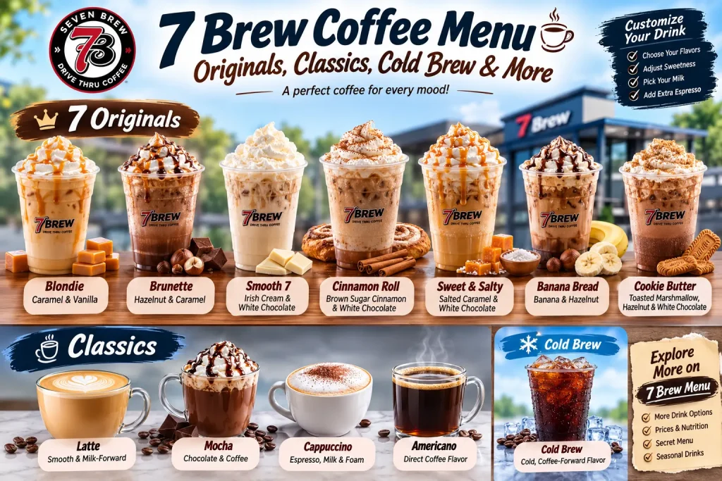 7 Brew Coffee Choices 1 7 Brew Coffee Menu: Originals, Classics, Cold Brew & More