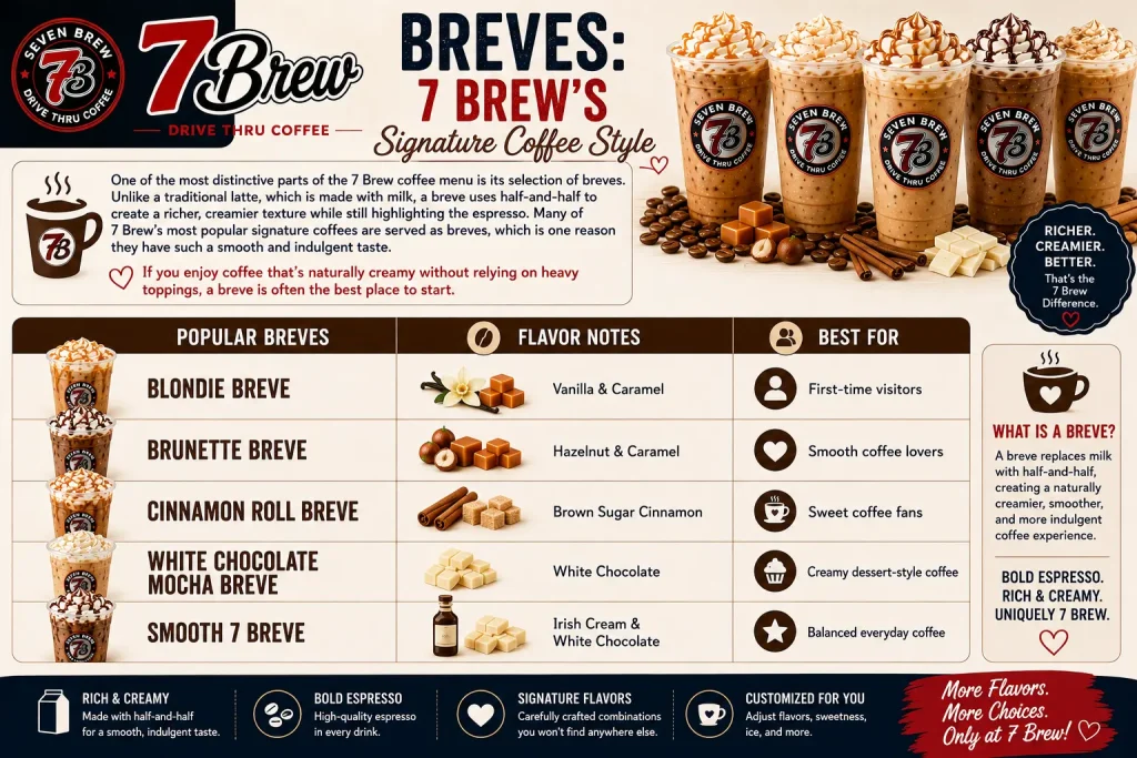 7 Brew Coffee Menu 5 Breves 7 Brew s Signature Coffee Style